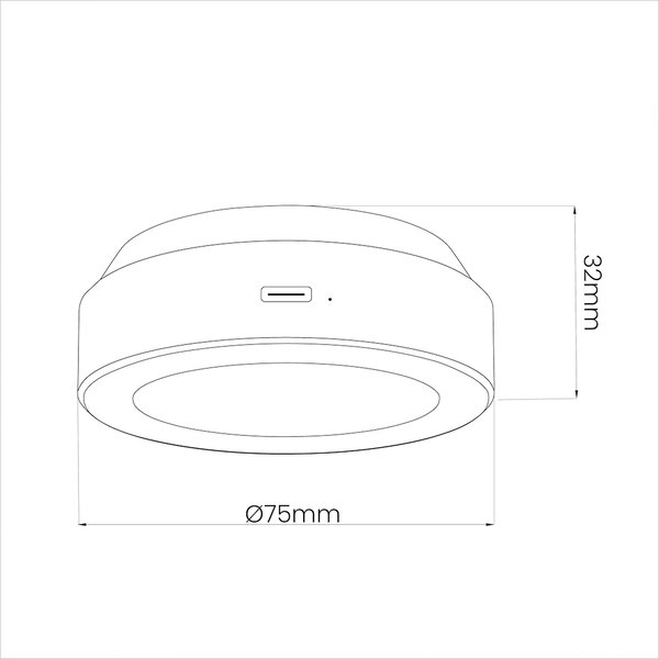 LED svítidlo Jojo, 1x LED 0,6w 3000-6000k, w, RGB, ovladač
