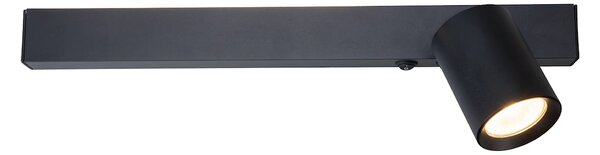 Nástěnné svítidlo Magnet Right, 1x černé kovové stínítko + 1x LED 5W, b