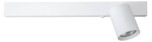 Nástěnné svítidlo Magnet Right, 1x bílé kovové stínítko + 1x LED 5W, w