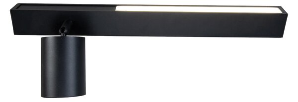 Nástěnné svítidlo Magnet Left, 1x černé kovové stínítko + 1x LED 5W, b