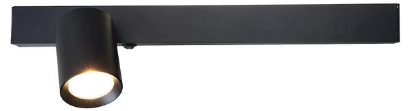 Nástěnné svítidlo Magnet Left, 1x černé kovové stínítko + 1x LED 5W, b