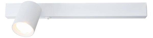 Nástěnné svítidlo Magnet Left, 1x bílé kovové stínítko + 1x LED 5W, w