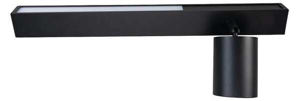 Nástěnné svítidlo Magnet Right, 1x černé kovové stínítko + 1x LED 5W, b