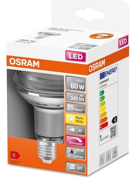 LED stmívatelná žárovka E27 4,8 W SUPERSTAR, teplá bílá