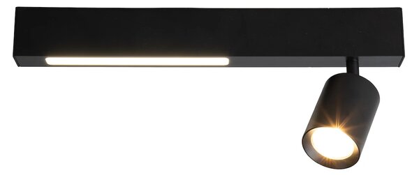 Stropní svítidlo Magnet, 1x černé kovové stínítko + 1x LED 5W, b