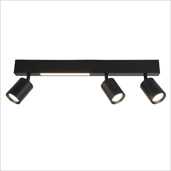 Stropní svítidlo Magnet, 3x černé kovové stínítko + 1x LED 5W, b