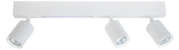 Stropní svítidlo Magnet, 3x bílé kovové stínítko + 1x LED 5W, w