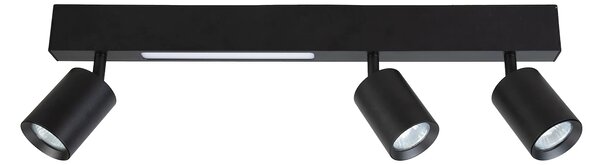 Stropní svítidlo Magnet, 3x černé kovové stínítko + 1x LED 5W, b