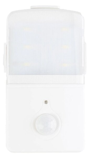 LED svítidlo + boční světlo, 1x LED 0,5w 4000k, w, pohybový senzor