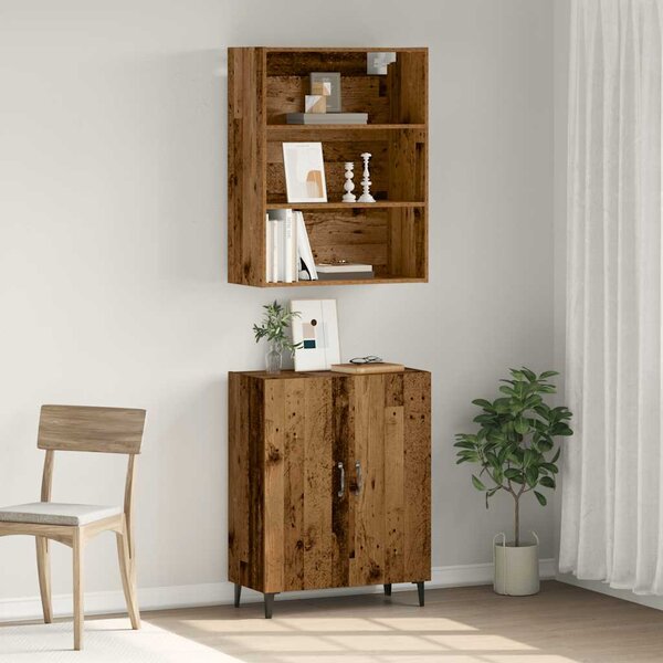Příborník se nástěnná skříňka old wood kompozitní dřevo 3329223