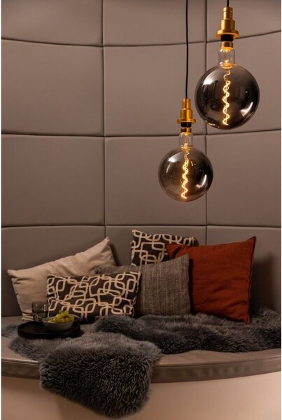 Kouřová stmívatelná LED žárovka E27 4,8 W BIG GLOBE, teplá bílá