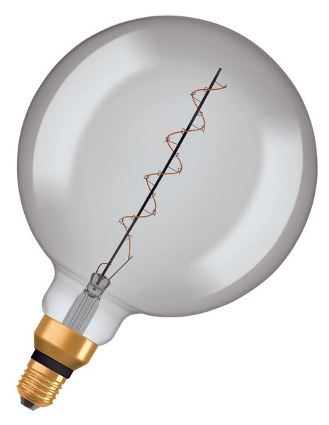 Kouřová stmívatelná LED žárovka E27 4,8 W BIG GLOBE, teplá bílá