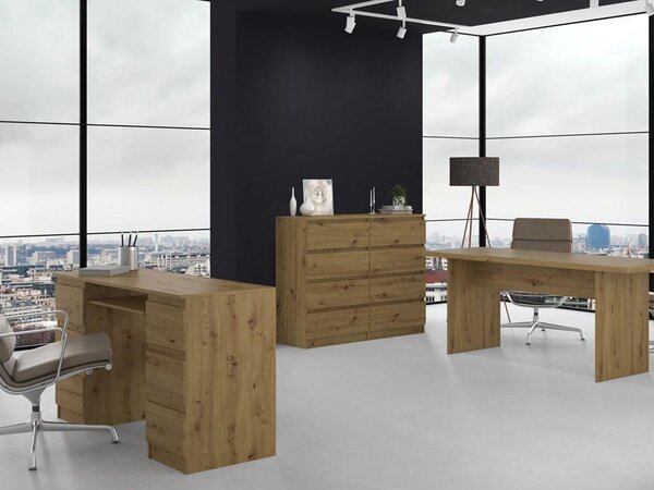Topeshop M8 120 ARTISAN, Dub, 8 zásuvka/zásuvek, Dřevotřískové desky, Jednobarevný, Moderní, Dřevotřískové desky