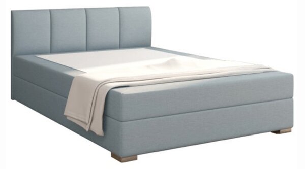 Manželská postel Boxspring 140 cm Rhoni (mentolová) (s roštem, matrací a úl. prostorem). 809433