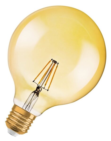 Vintage LED žárovka E27 4 W GLOBE, teplá bílá
