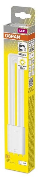 Trubicová LED žárovka 2G11 8 W DULUX, teplá bílá