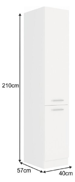 HezkýNábytek.cz Vysoká skříňka Strolis 40 DK-210 2F (bílá). 809511