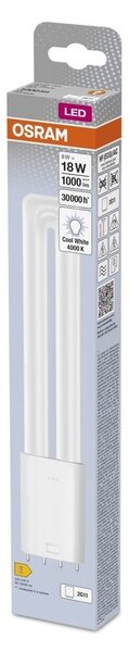 Trubicová LED žárovka 2G11 8 W DULUX, studená bílá