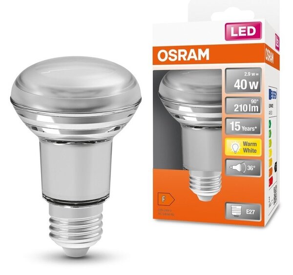 Kvalitní LED žárovka E27 2,9 W STAR, teplá bílá