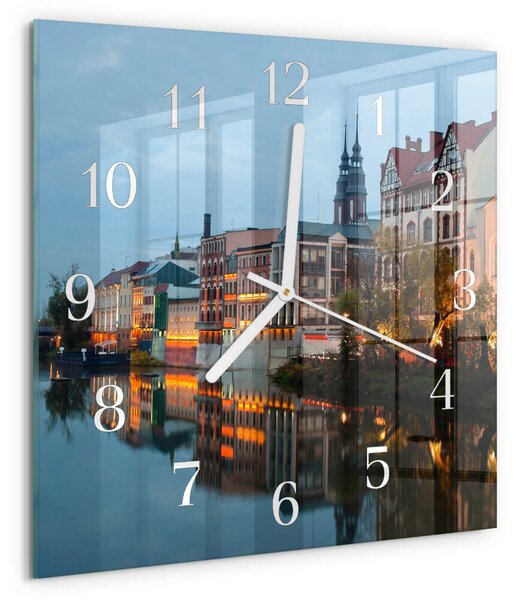 Skleněné hodiny Staré město zskb-30x30-00083406