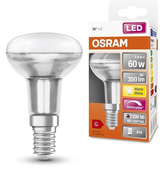 Stmívatelná LED žárovka E14 5,9 W SUPERSTAR, teplá bílá