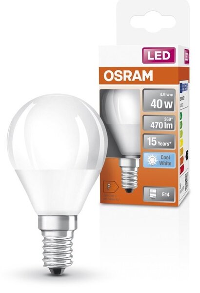 LED žárovka E14 4,9 W STAR CLASSIC P, studená bílá