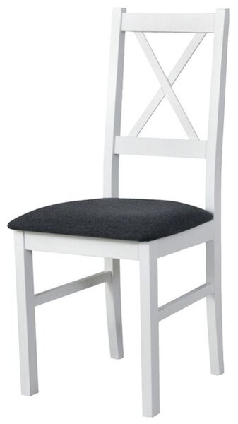 Jídelní židle NILA 10 bílá/tmavě šedá