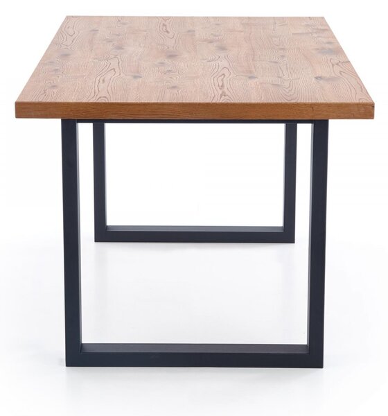 HALMAR Jídelní rozkládací stůl Press 160/250 cm dub artisan/černý