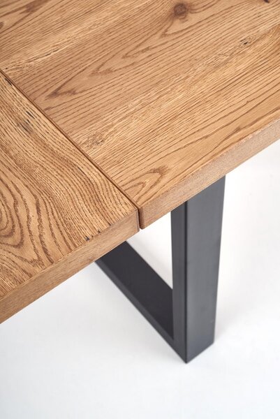 HALMAR Jídelní rozkládací stůl Press 160/250 cm dub artisan/černý