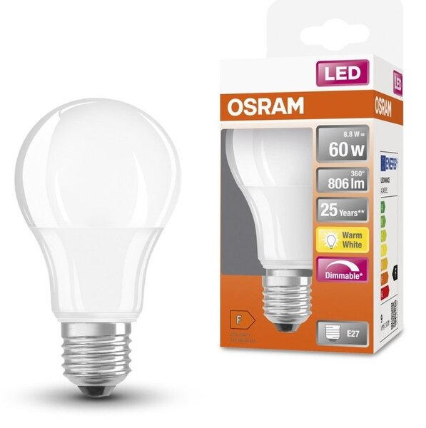 Stmívatelná LED žárovka E27 9 W SUPERSTAR, teplá bílá