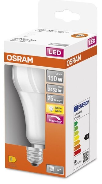 Stmívatelná LED žárovka E27 20 W SUPERSTAR, teplá bílá