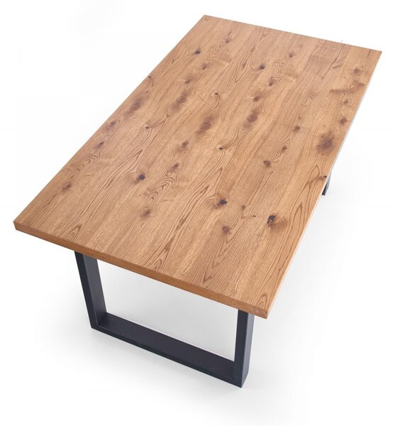 HALMAR Jídelní rozkládací stůl Press 160/250 cm dub artisan/černý
