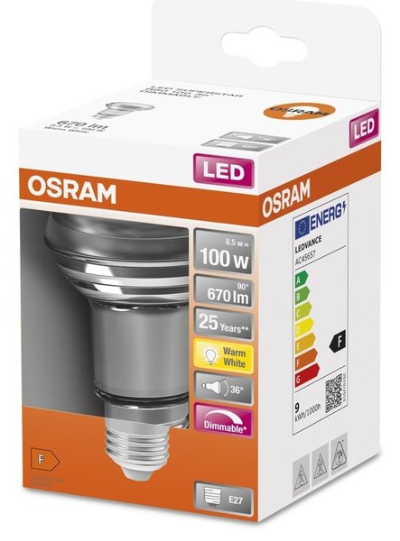 Reflektorová LED stmívatelná žárovka E27 9,6 W SUPERSTAR, teplá bílá