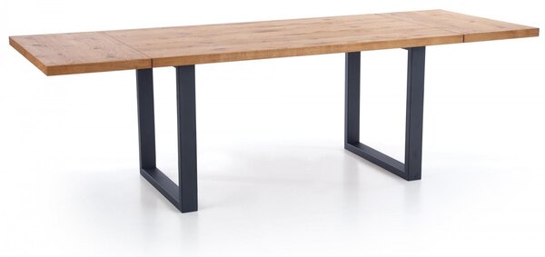HALMAR Jídelní rozkládací stůl Press 160/250 cm dub artisan/černý