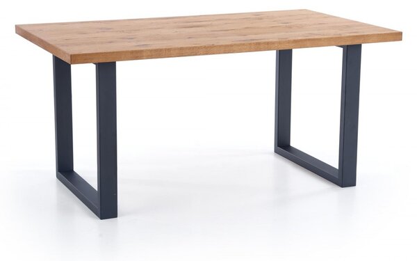 HALMAR Jídelní rozkládací stůl Press 160/250 cm dub artisan/černý