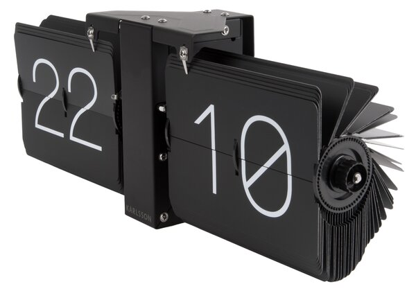 -25 % Dny MOMENTI– Present time Černé nástěnné hodiny Carter II