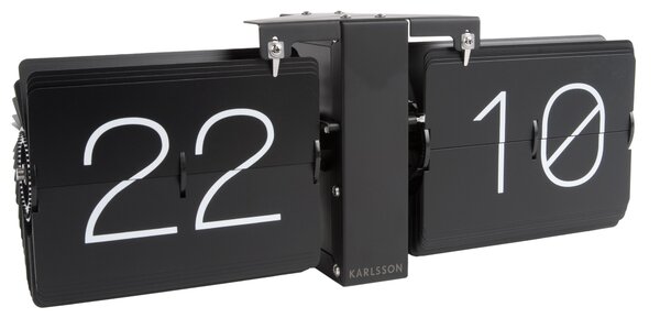 -25 % Dny MOMENTI– Present time Černé nástěnné hodiny Carter II