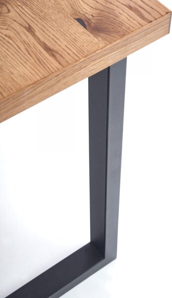 HALMAR Jídelní rozkládací stůl Horus 126/206 cm dub jasný/černý