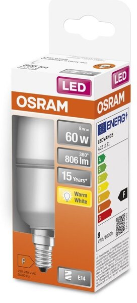 Tyčová LED žárovka E14 8 W STAR STICK, teplá bílá