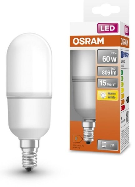 Tyčová LED žárovka E14 8 W STAR STICK, teplá bílá