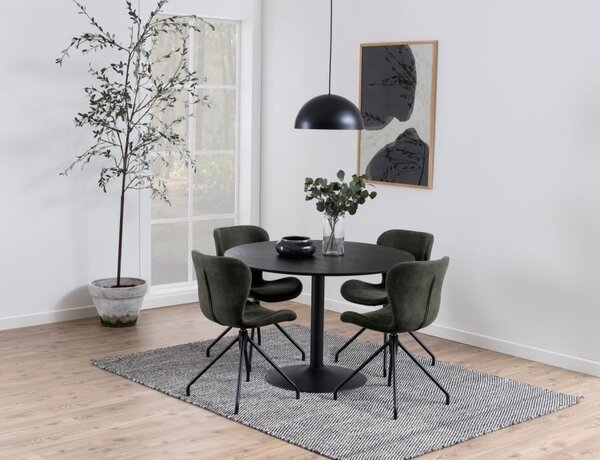 Actona Jídelní stůl Ibiza 110 cm černý