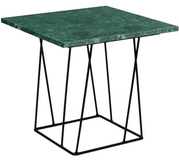 Zelený mramorový odkládací stolek TEMAHOME Helix 50 x 50 cm
