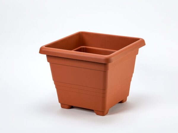 Plastia Květináč Begonia 60x60 terakota