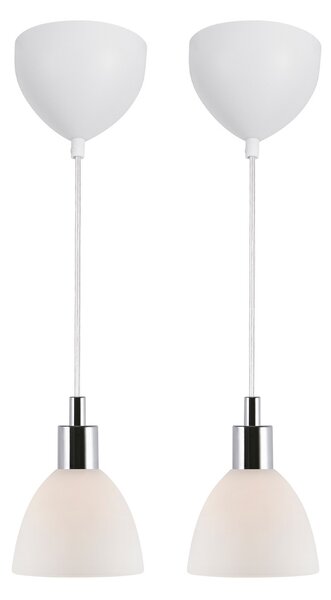 Kovový lustr NORDLUX Ray sada 2 ks Varianta: Ø 120 x 165 mm, E14, 40 W, černá