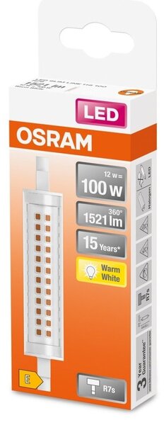 Speciální LED žárovka R7s 12 W LINE, teplá bíá