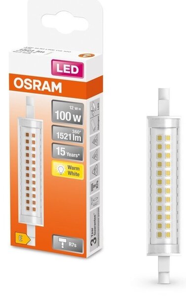 Speciální LED žárovka R7s 12 W LINE, teplá bíá