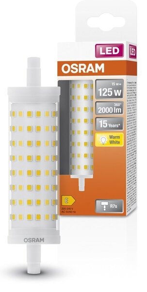 Speciální LED žárovka R7s 15 W LINE, teplá bíá