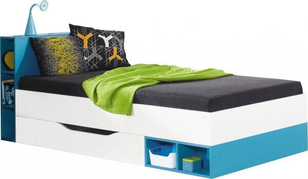 Svět pokojů Mobi Dětská postel 200 x 90 cm Barva: bílá / žlutá