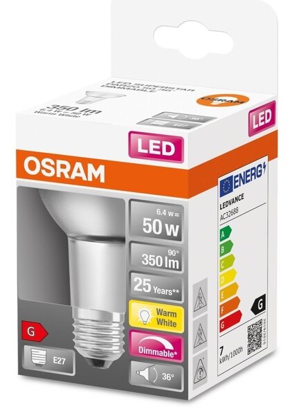 Stmívatelná LED bodovka E27 6,4 W SUPERSTAR, teplá bílá