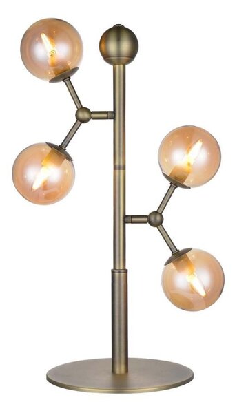 Halo Design - Atom Stolní Lampa Antique Brass/AmberHalo Design - Lampemesteren